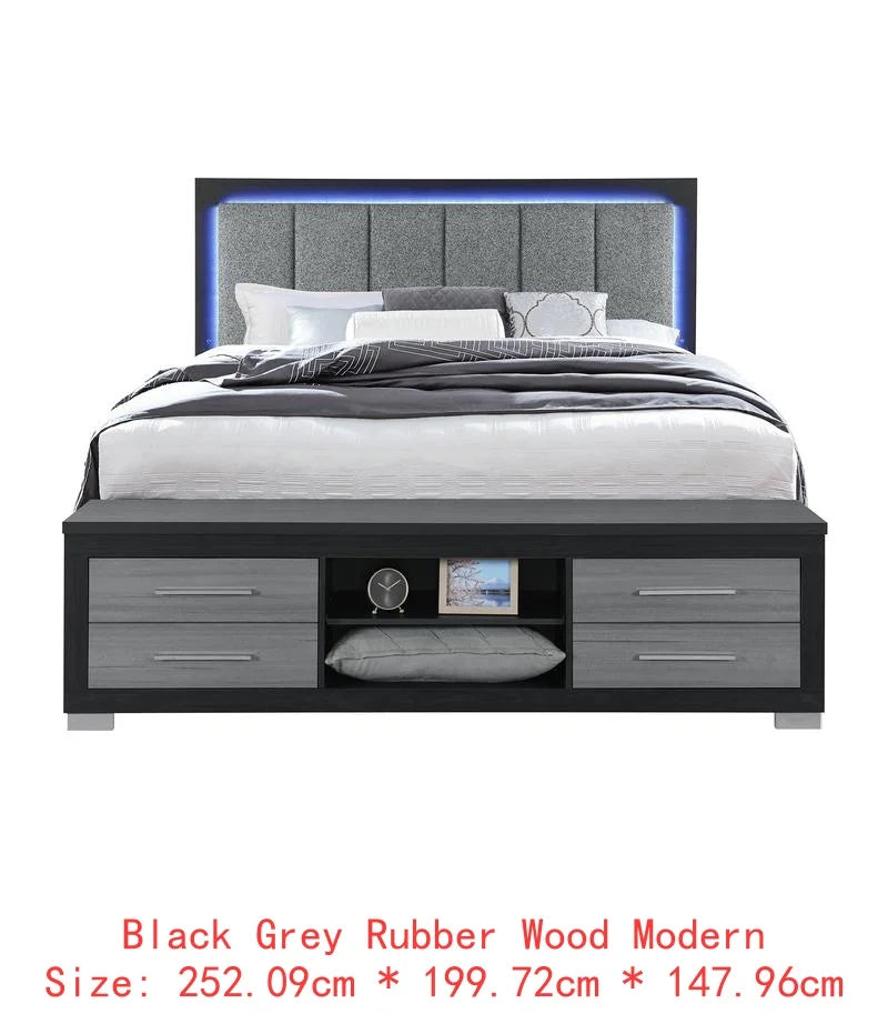 5-Piece Natural White King Bedroom Set