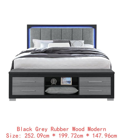 5-Piece Natural White King Bedroom Set