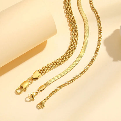 Waterproof Stainless Steel Chain Bracelets For Women.  Gold Plated Fashion and   Stackable Link Bracelet Gifts.  Great Gift for MOTHERS DAY