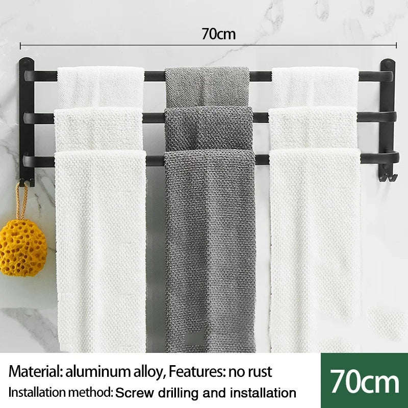 Single-layer/Double-layer/Triple-layer Towel Holder, Towel Storage,  Towel Rack  for Bathroom/Kitchen. Multi-layer Wall-mounted Towel Rack