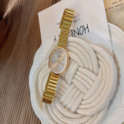 1pc Fashionable Women's Watch With Gold Bracelet, Vintage & Luxury  Style, Elegant & Versatile Quartz Watch  for ladies