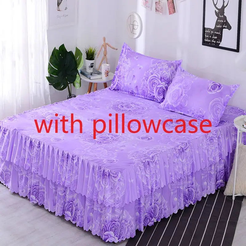 Sheet Set Household with Pillowcase Fashion Modern Water-proof Universal Skin-friendly Single Double Home Textile Bedding Luxury