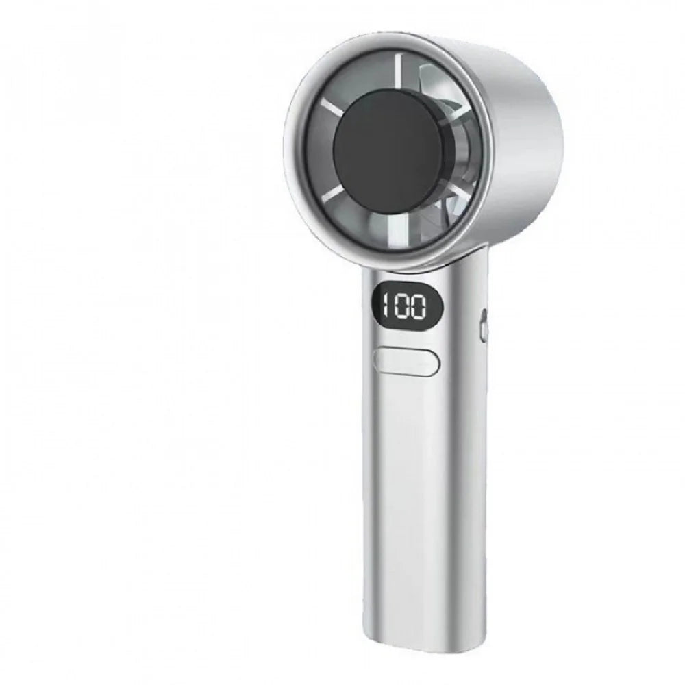 Portable Handheld Fan,  USB,  Rechargeable,  High-Speed Electric Cooling Fan for Personal Use. ONLY GREY is available.