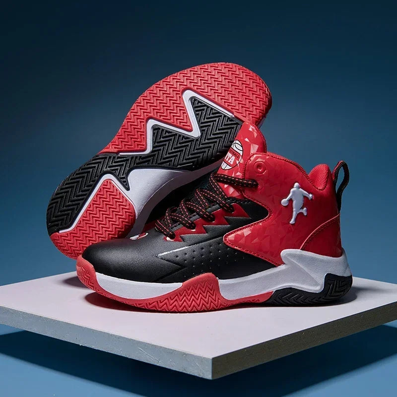 Childrens  Basketball Shoes for Boys /Girls.  Teenagers Breathable,  Non-slip , Lace Up, Indoor //Outdoor Training Sneakers/ Tennis Shoe