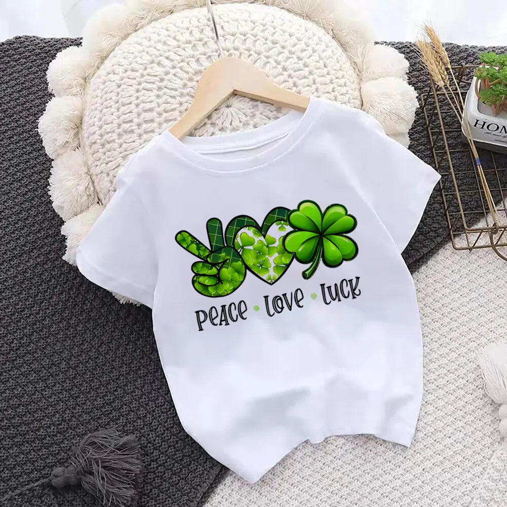 Mr Lucky Charm Print Kids T-shirt,  Children .  St. Patricks Day Shirt Boy/ Girl Clothes,  St. Patricks Day Toddlers  Outfits