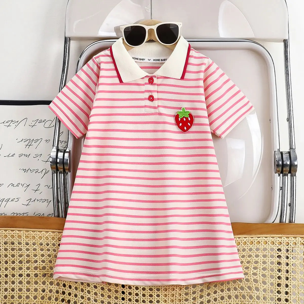 dress for little girls in  summer time,  embroidery  ruffle hem princess dress