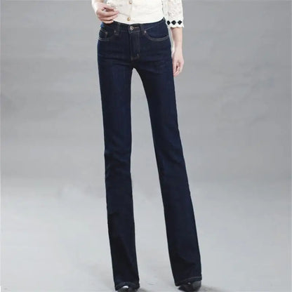 Women's Spring and Autumn Mid Waist Jeans. Large Size Fashion,  Slimming, Casual Pants in SIZES 0XL through  9XL.  Please refer to Sizing Chart