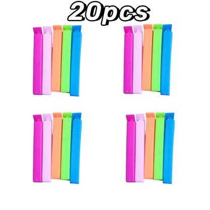 5-30pcs Colorful Sealing Clips.  Moisture-Proof,  Fresh-Keeping Snack Bag SealClamp s for any Bags (Reusable Kitchen Accessory)