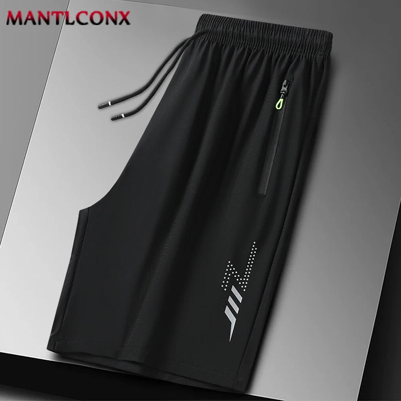 Summer Men's Shorts,  Cool Sportswear,  Running Shorts,   Casual Bottoms for  Fitness,  Training,  Jogging, Short Pants Men Black Gray
