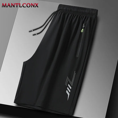Summer Men's Shorts,  Cool Sportswear,  Running Shorts,   Casual Bottoms for  Fitness,  Training,  Jogging, Short Pants Men Black Gray