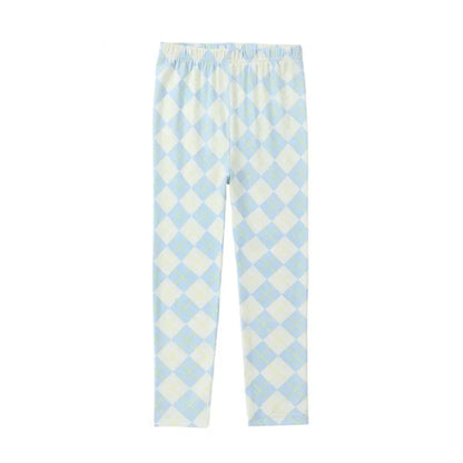 spring summer argyle plaid, soft dress set with  footie P. J's,  Familyfamily matching clothing