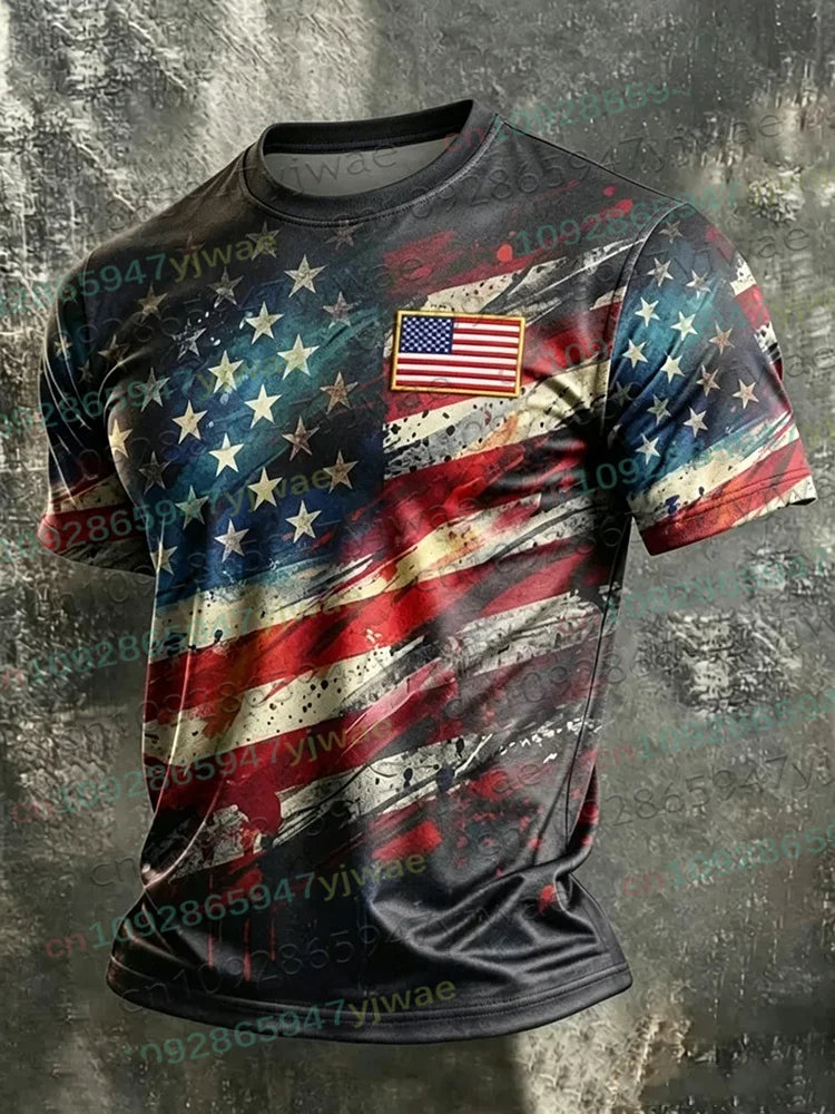 America 250th Anniversary 3D Print Mens TShirt USA Flag 1776–2026 Patriotic American Independence Day Apparel  and any other Patriotic Holiday, or everday just because.