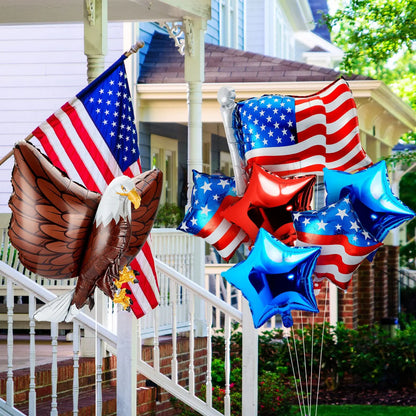 American Flag Balloons Set,  Patriotic Days Foil Balloons For USA Theme Party Decoration, Patriotic Balloons