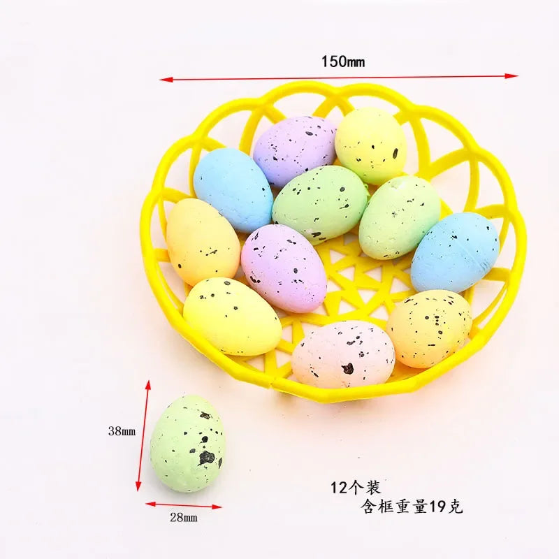2025 Non-woven Fabric Easter Basket,  Kids Color Eggs Bucket, Welcome Spring Insect Butterfly Party, Happy Easter