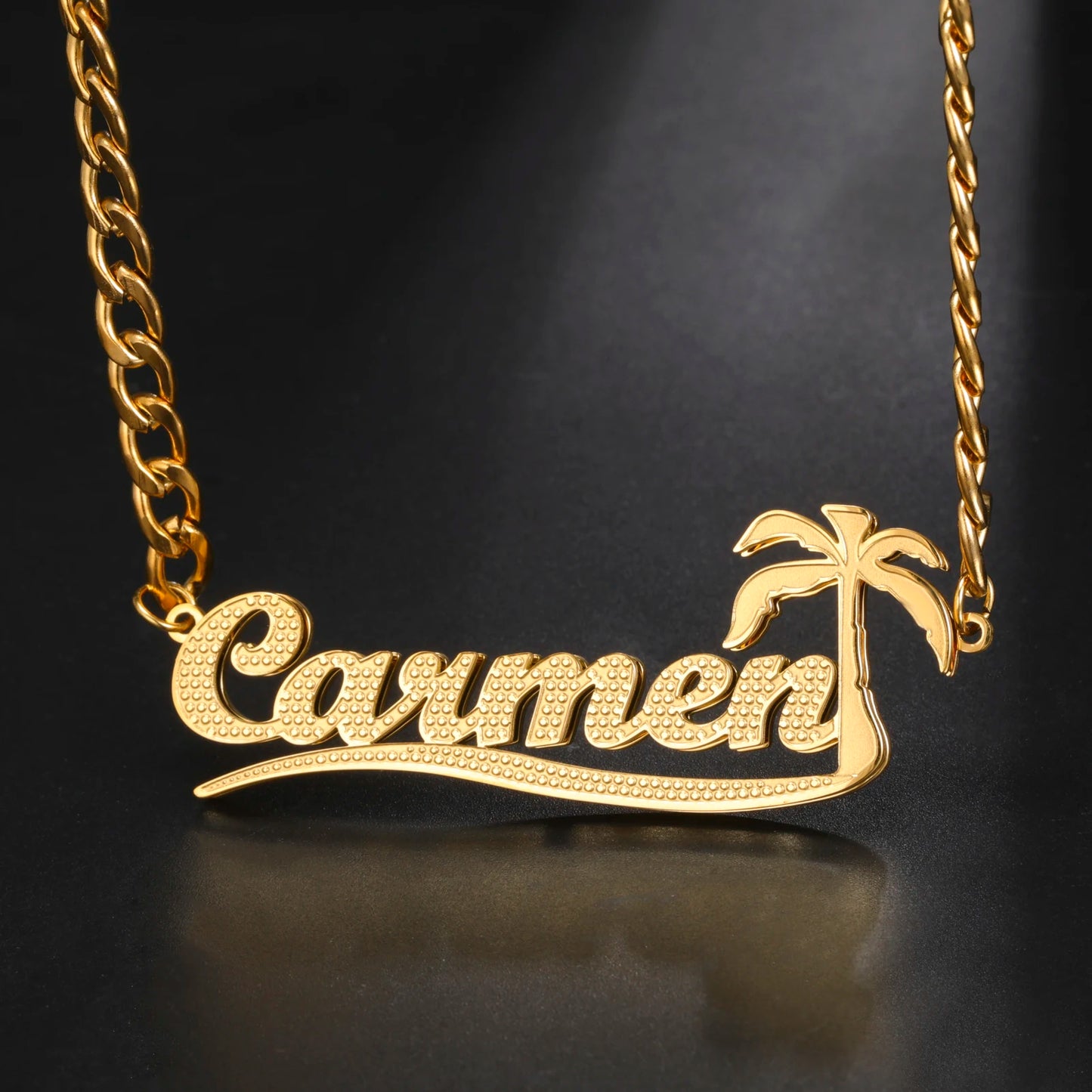 Sipuris Custom Name Necklace For Women Golden Choker Stainless Steel Personalized Corrosion Process Jewelry Wedding Gifts