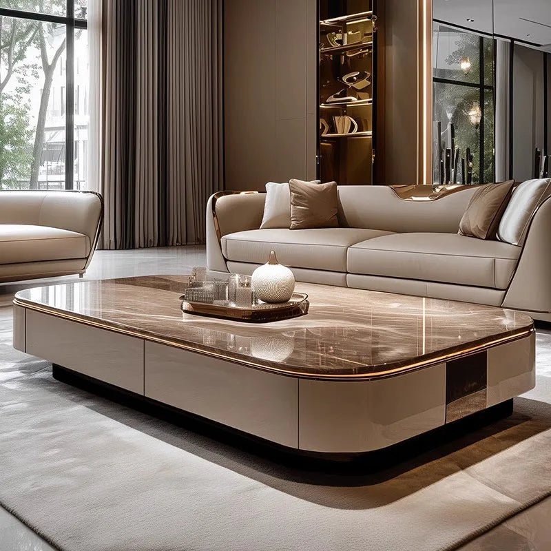 Italian Luxury Coffee Table for Living Room. Modern,  Clear Mechanism for Coffee Table. Aesthetic Unique Lounge Suite Furniture