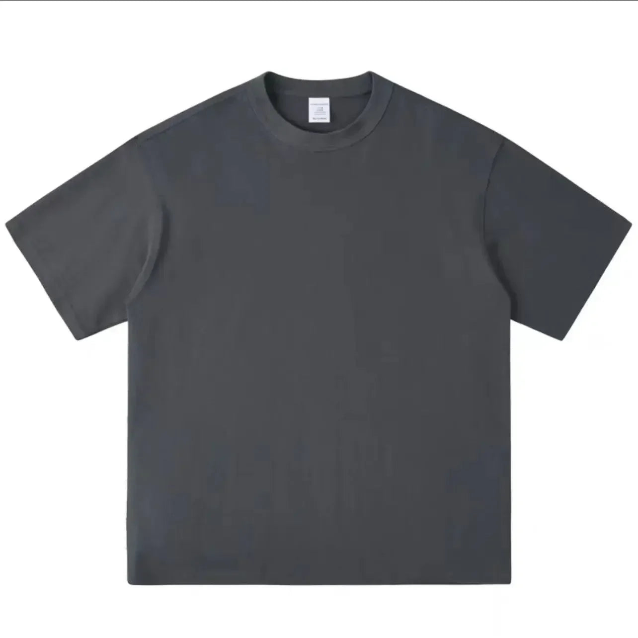 Black, White, COLORS,  GSM 500g Heavy-duty Pure Cotton T-shirt,  Thickened,  Threaded,  Round Neck,Short Sleeves,Half Sleeve Tees.