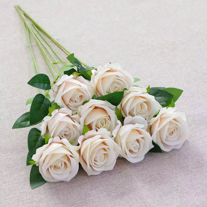 1/5/10/20pcs Roses Artificial Flowers Rose Flower Branch Artificial Red Roses Realistic Fake Rose for ANY SPECIAL OCCASION including PATRIOTIC, Home Decor