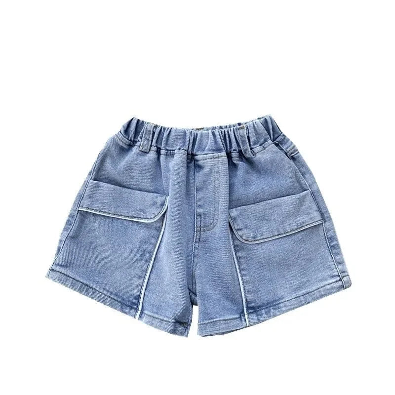 Shorts for Girls.  Blue, All-matching ,  Children Denim Skirt,  Pants, Fashion Jeans, Summer Casual Teen Short Pants (10 /12 /14 Years)