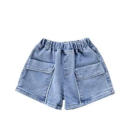 Shorts for Girls.  Blue, All-matching ,  Children Denim Skirt,  Pants, Fashion Jeans, Summer Casual Teen Short Pants (10 /12 /14 Years)