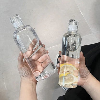300-1000ML Glass Water Bottle, Large Capacity, Multi-function Creative, Portable, Transparent Bottle