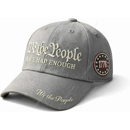 Vintage 250th Anniversary USA We The People Have Had Enough Baseball Cap for Men Women Adjustable Strapback