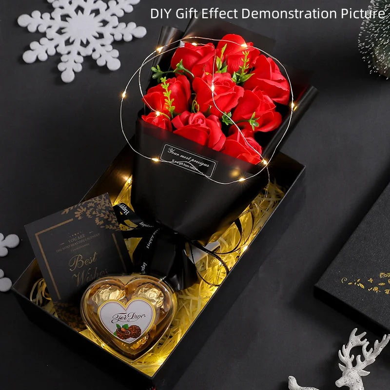 // Heads of Soap Flower Roses for Bouquet of  Artificial Flowers for  MOTHERS DAY GIFT, Christmas /Wedding /Birthday Party /Valentine's Day DIY Gift Home Decoration