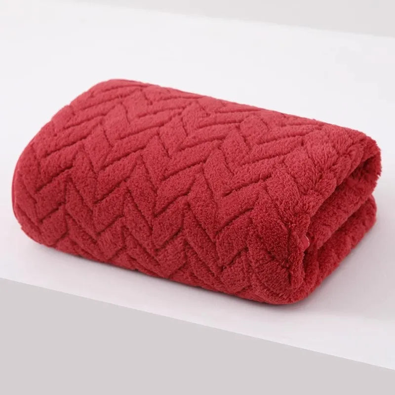 High quality thick velvet bath towels, soft and absorbent towels, sports beach towels for home and hotel use