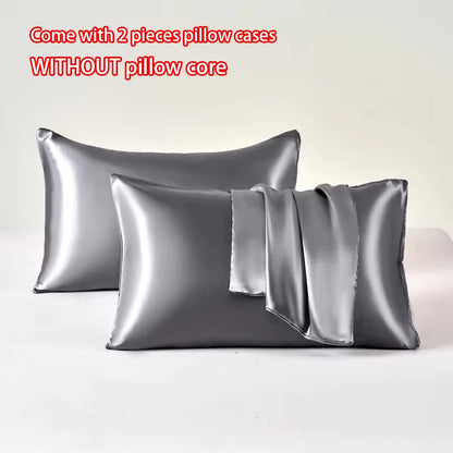 2pcs Satin Pillowcase for Skin and Hair, Satin Pillow Cases Set of 2 Soft Breathable Smooth Cooling Pillow Covers for Sleeping, Great Gifts.  Lots of colors BUT, GOLD is Hughley AVailable!!!  All others Drop down a Lot so  BL