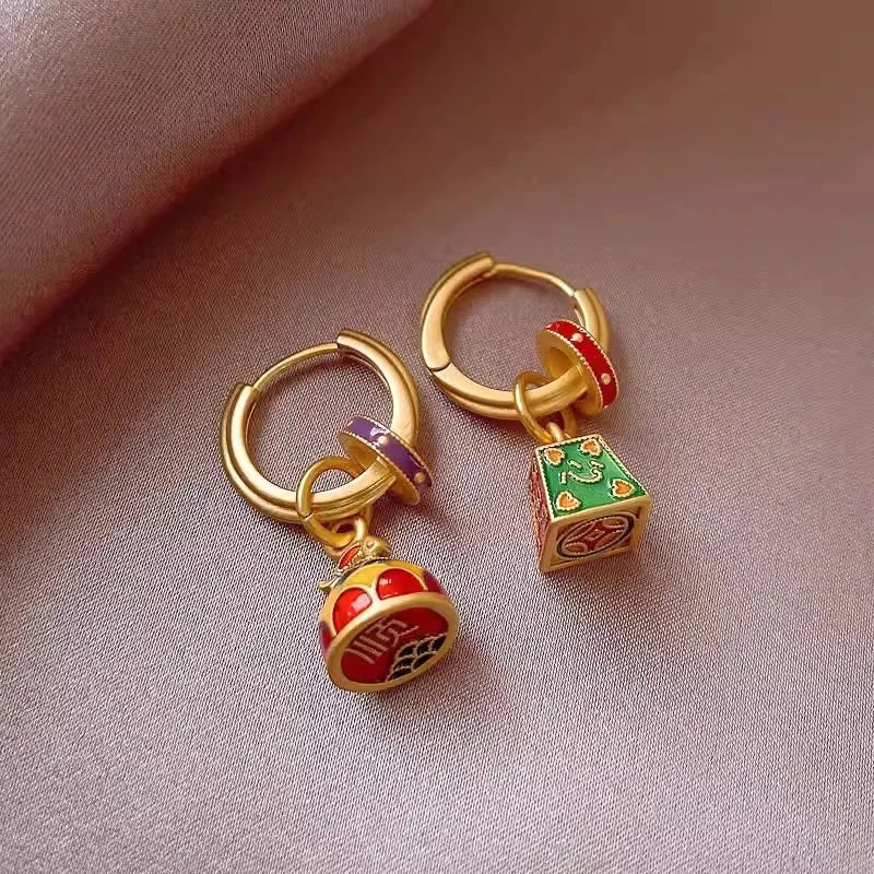 Modern Boho Jewelry Elegant Color Flower Drop Earrings For Women.  MOTHERS DAY Gift  and everday wearable