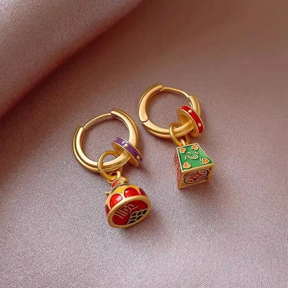 Modern Boho Jewelry Elegant Color Flower Drop Earrings For Women.  MOTHERS DAY Gift  and everday wearable