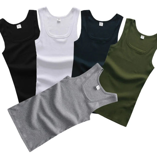 HOT Summer Plus Size Male Clothes, Tank Tops  of 100% Pure Cotton,  Sleeveless Fitness T-shirt, Elastic Bodybuilding Vest For Men /Women.  There are only 5 Color/Sizes available.  As I am typing, Navy- L and XL/Burgundy-L and