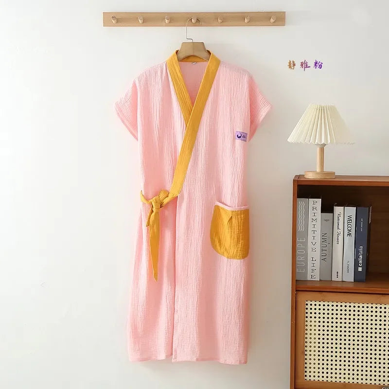 Multi Colors" Couples " Bath Robes.  Wearable Sleeveless Womens/Mens Cardigan Croosover style.