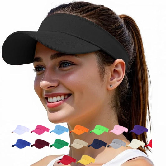 1pc Structured Brim Quick-Dry Sun Visor Hat for Women/me.  Lightweight Sun Protection Sports Visor for outside activities