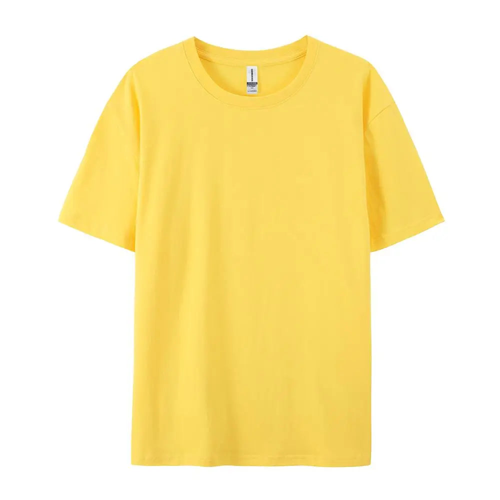 100% Cotton Solid T-shirts for Men / Woman, older Teens, Short Sleeve Fashion Brand Trend,  Casual Soft Clothing Tees,  Customized Products,  Summer Tops, ,