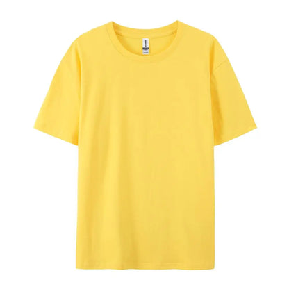 100% Cotton Solid T-shirts for Men / Woman, older Teens, Short Sleeve Fashion Brand Trend,  Casual Soft Clothing Tees,  Customized Products,  Summer Tops, ,