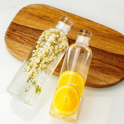 300-1000ML Glass Water Bottle, Large Capacity, Multi-function Creative, Portable, Transparent Bottle