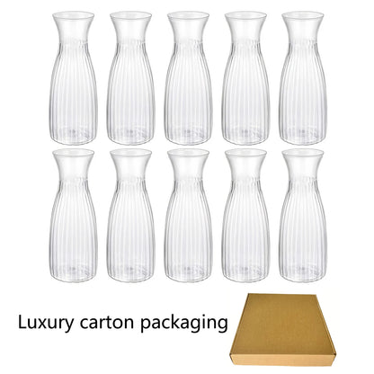 Hollow Nordic Modern  Vase Set of 2 for Modern Home Decor,Plastic imitation ceramic Hollow Flower Vases for Living Room