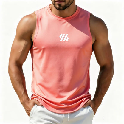 Men's Casual Fitness Tank Top. .  Sportswear Sleeveless Shirt. Mesh Breathable Tops.  Sports Vest Undershirt Mens sizing has to go UP 2 (TWO) SIZES for USA and EURO  SIZING.  NO RED Available!!!!