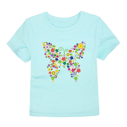 T-shirts with Flower Print for Teenage Girls.