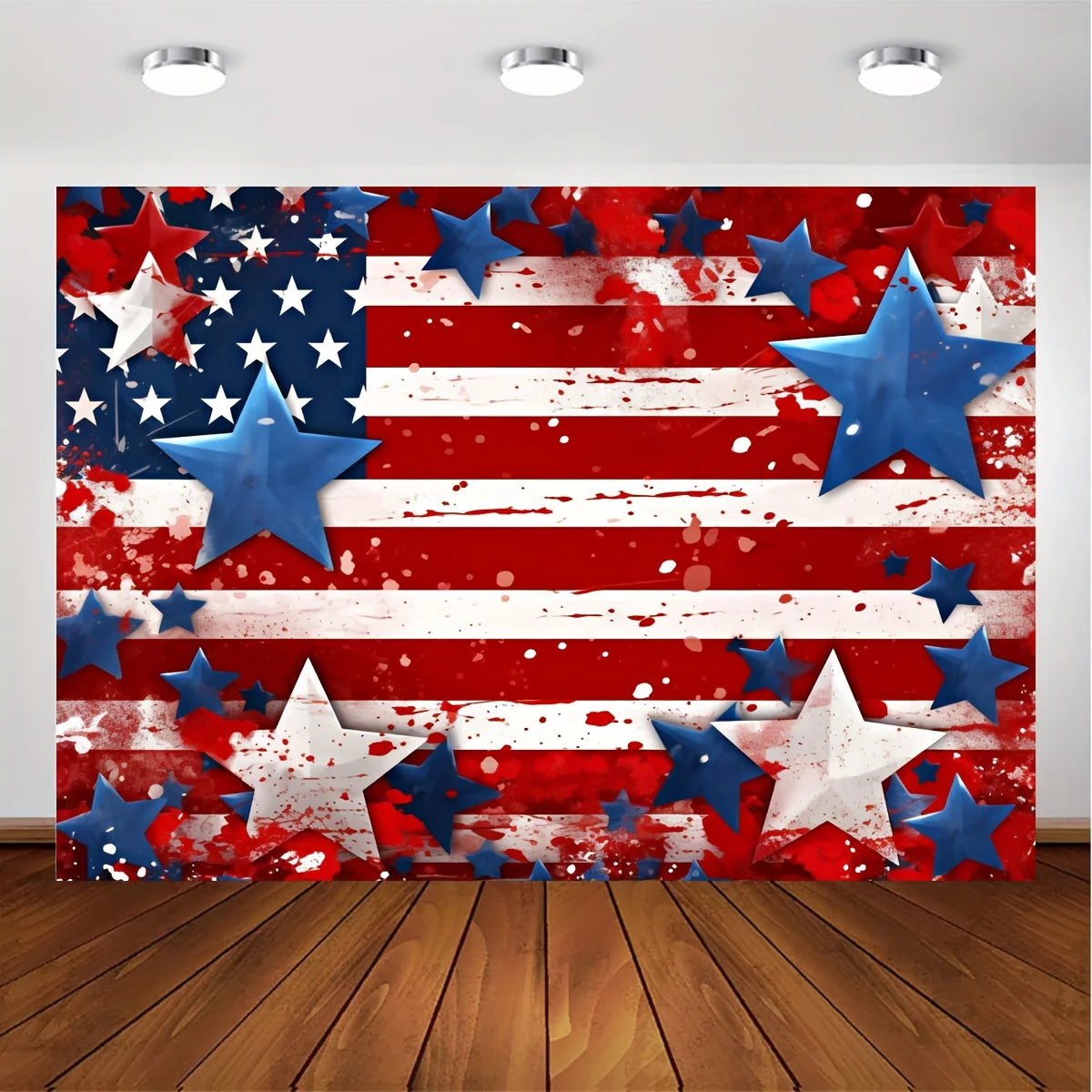 American flag background cloth,Patriotic  Day partys  photo background,Patriotic National Day banner