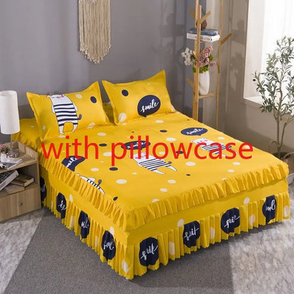 Sheet Set Household with Pillowcase Fashion Modern Water-proof Universal Skin-friendly Single Double Home Textile Bedding Luxury