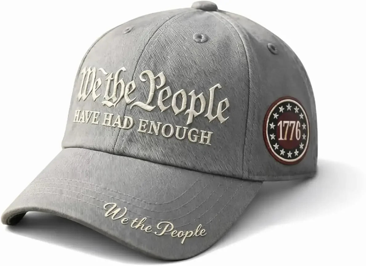 Vintage 250th Anniversary USA We The People Have Had Enough Baseball Cap for Men Women Adjustable Strapback