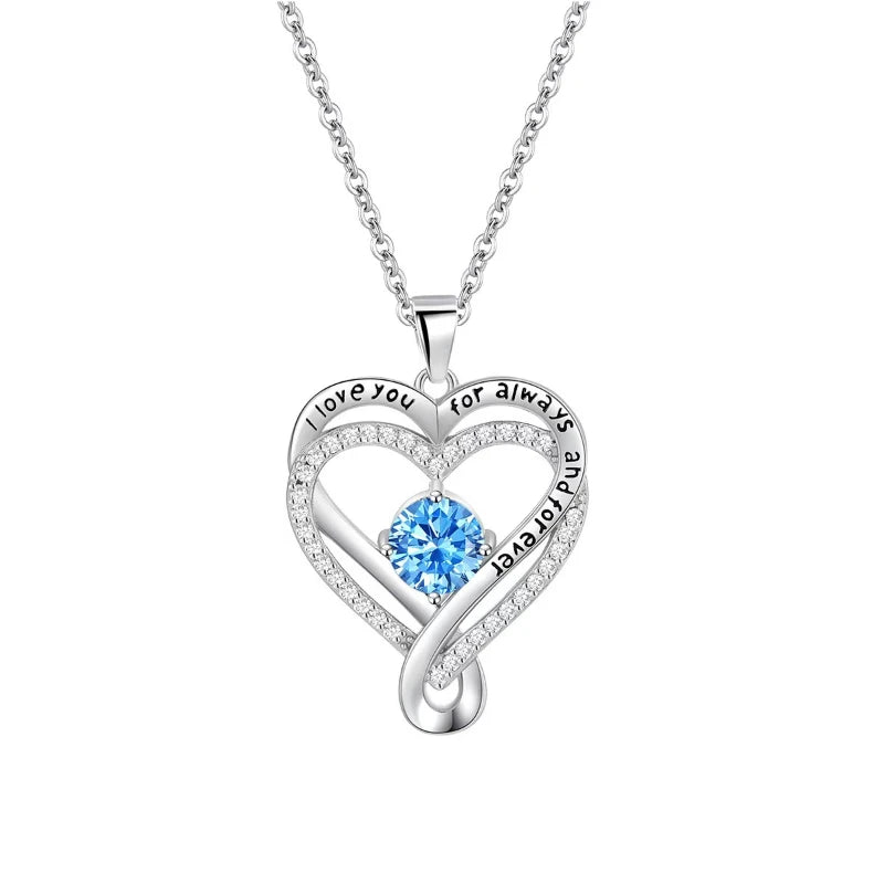 Elegant Style Heart shaped Pendant Necklace.  Hollow Design Mother's Day Gift.