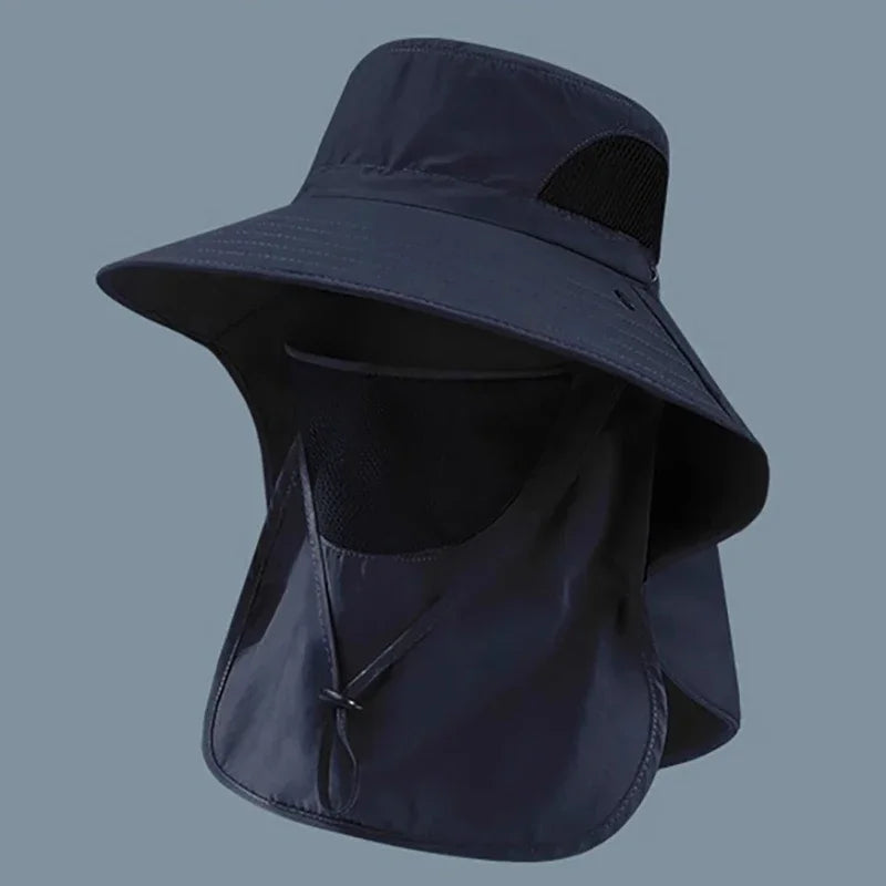 Summer Sun Hats, UV Protection for  Outdoor Hunting,  Fishing Cap For Men /Women Hiking, Camping,  Visor Bucket Hat Neck Flap, Fisherman Hat