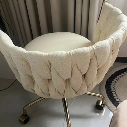 Pretty Vanity  Chair for Girls Bedroom,  Makeup Chair,  Girls Bathroom.  ,,Comfortable for Long Periods of Time,, Backrest,  Lift Swivel Chair