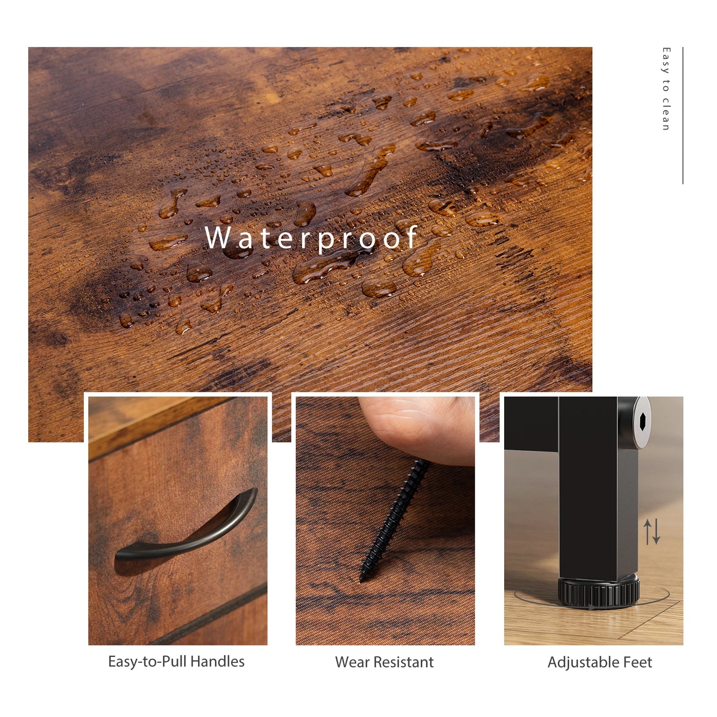 Dresser For Bedroom With 9 Fabric Storage Drawer Wardrobe, Chest Organizer Closet for  Adult, Kids Clothes, Cabinet Furniture