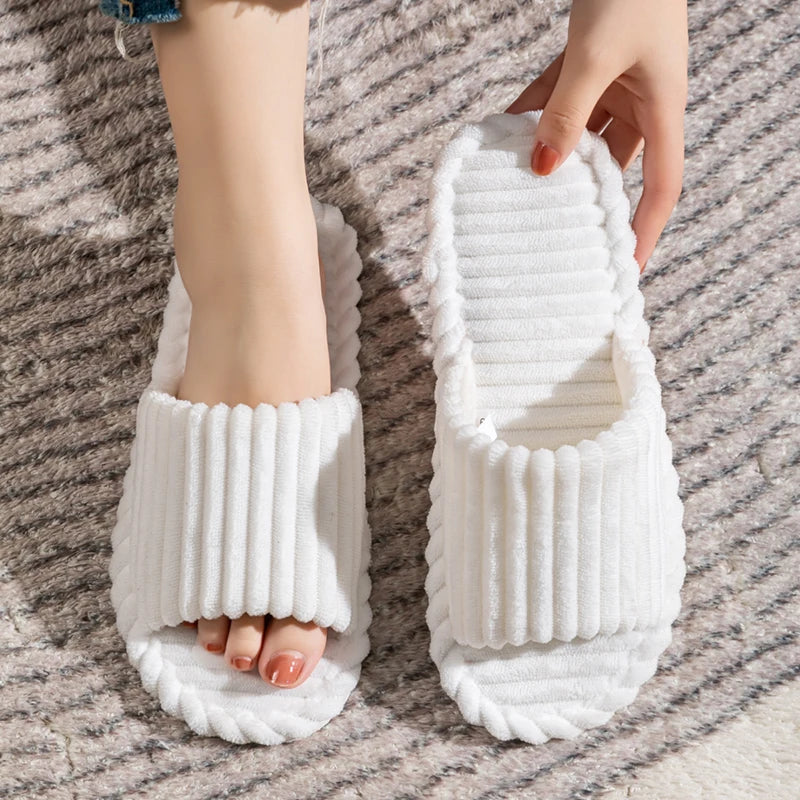 Men's open Toed Slippers for Autumn and Winter.   Also Indoor Anti -slip,  Breathable Bedroom  Slippers. Small sizes possible for Women!