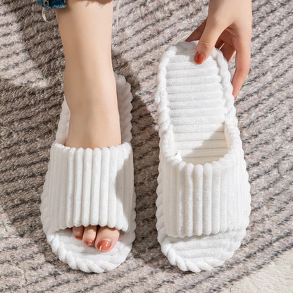Men's open Toed Slippers for Autumn and Winter.   Also Indoor Anti -slip,  Breathable Bedroom  Slippers. Small sizes possible for Women!