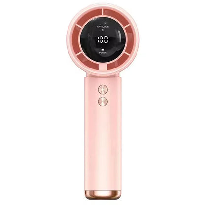 Mini Handheld Fan, USB Fast Charging Portable Air Calculating Fan,  Mute Personal Highspeed Fan for Travel Outdoor Activities.  In order of availablity Pink Has the Most, Blue  is next,  then BLack and white has the least amo